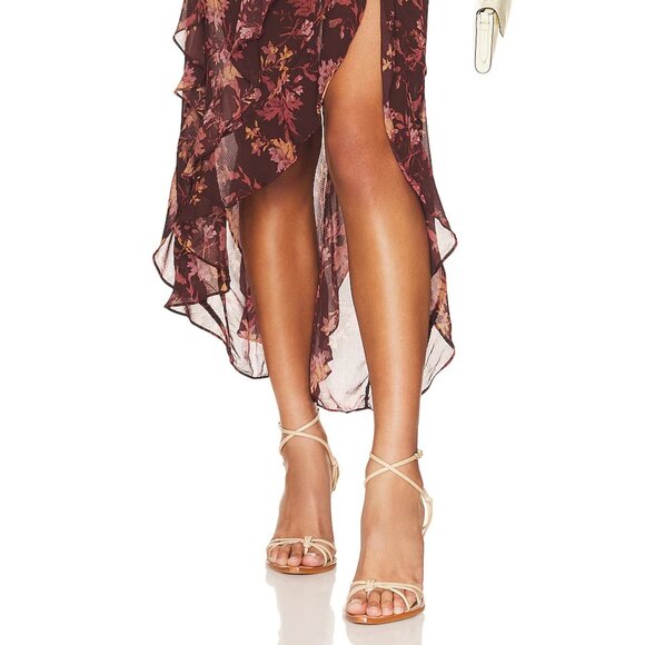 Free People Flounce Around Maxi Skirt Size 6 - Picture 5 of 5